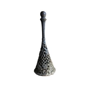 Posy Tussie Mussie Wedding Bouquet Flower Holder Victorian Gothic Pewter